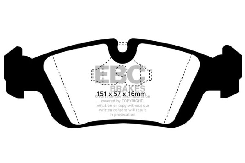 EBC 96-98 BMW Z3 1.9 Yellowstuff Bremsbeläge vorn