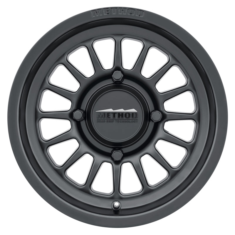 Rueda negra mate Method MR411 Bead Grip 15x7 / 5+2/38 mm de desplazamiento / 4x136 / 106,25 mm CB
