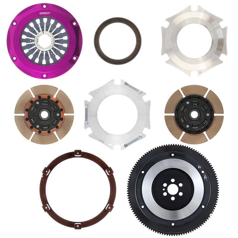 Exedy For 1993-1994 Nissan Skyline GTR L6 Hyper Twin Cerametallic Clutch Sprung Center Disc Pull Type