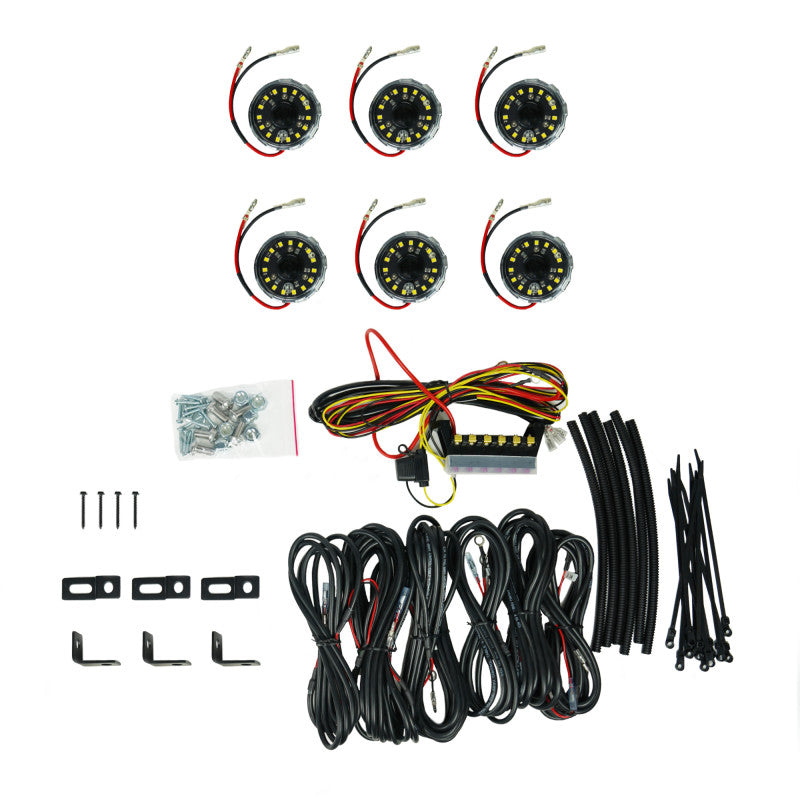 KC HiLiTES Cyclone V2 LED - Felslicht - 6-Licht-System - Klar - 5W Flutlicht