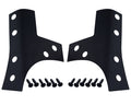 Kentrol 07-18 Jeep Wrangler JK Windshield Support Overlays Pair - Textured Black