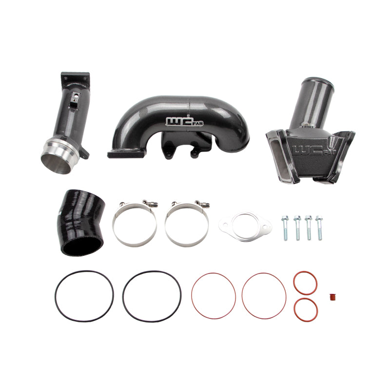 Wehrli 2006–2007 LBZ Duramax High Flow 3 Zoll Y-Brücken-Kit – schwarz glänzend