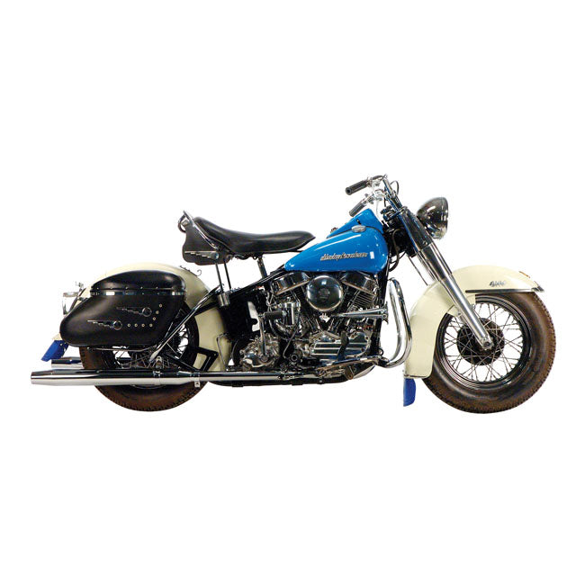 True Dual Crossover Auspuffkrümmer für Harley-Davidson Panhead 1948-1964