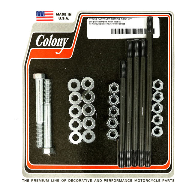 Colony Crankcase Bolt Hardware Kit For Harley-Davidson UL 1936-1939