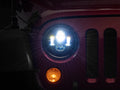 Raxiom 97–18 Jeep Wrangler TJ/JK Axial Series LED Daymaker-Scheinwerfer – schwarzes Gehäuse (klare Linse)