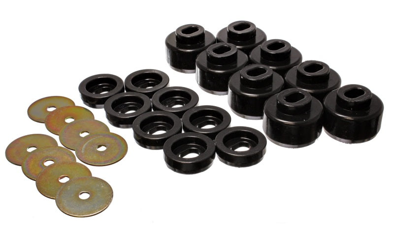 Energy Suspension 99-06 Silverado C1500/K1500/01-06 Silverado C2500/K2500 schwarzes Karosserie-(Kabinen-)Montageset