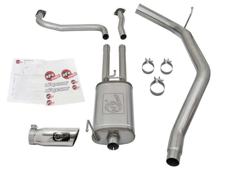 aFe MACH Force-Xp 2-1/2in Cat-Back Exhaust System w/ Polished Tip For 16-17 For Nissan Titan XD V8 5.6L