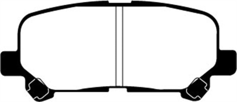 EBC 07-13 Acura MDX 3.7 Greenstuff-Bremsbeläge hinten (für 12,6-Zoll-Rotoren)