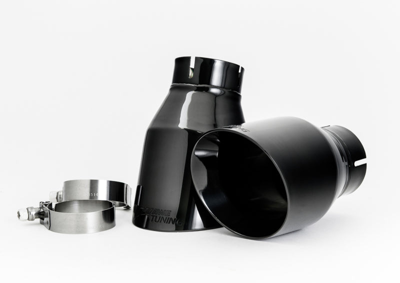 Escape AWE Tuning Audi C7.5 A6 3.0T Touring Edition: cuatro salidas con puntas negras de diamante