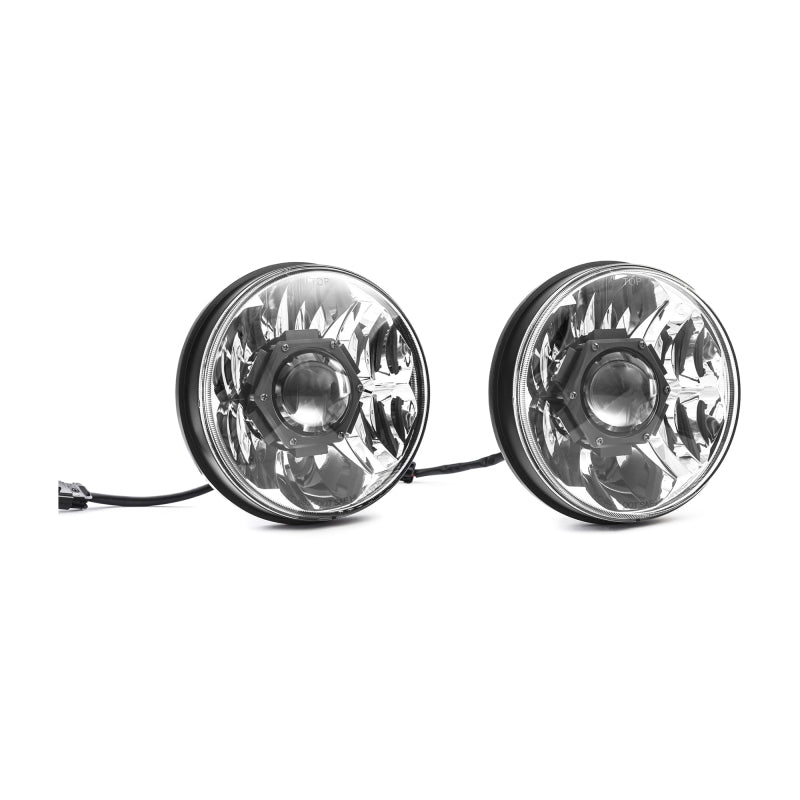 KC HiLiTES 07-18 Jeep JK (nicht für Rubicon/Sahara) 7 Zoll Gravity LED Pro DOT-Scheinwerfer (Paarpacksystem)