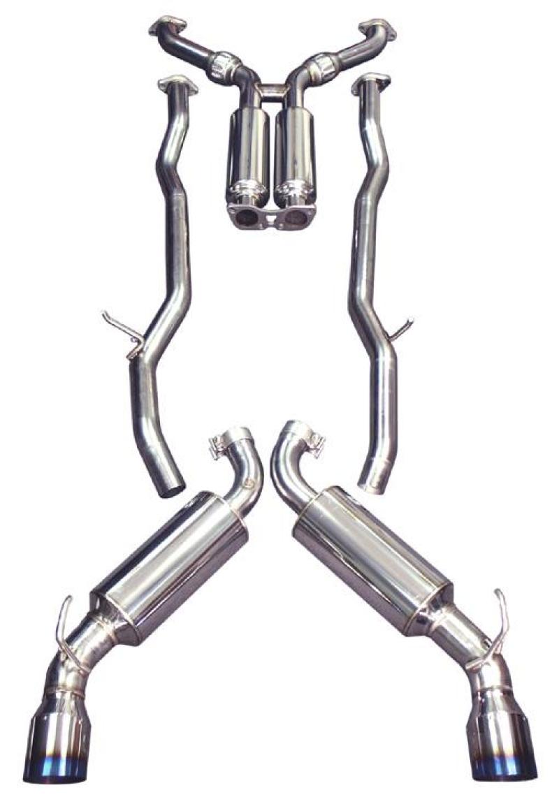 Injen For 09-20 Nissan 370Z Dual 60mm SS Cat-Back Exhaust w/ Built In Resonated X-Pipe