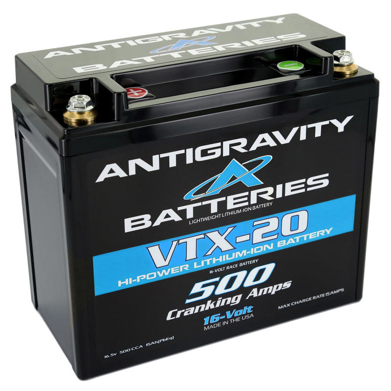 Antigravity Spezialspannung YTX12 Gehäuse 16V Lithium Batterie - Minuspol links