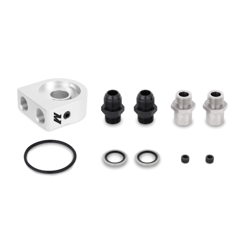 Kit de enfriador de aceite universal de 10 filas Mishimoto (líneas trenzadas de metal)