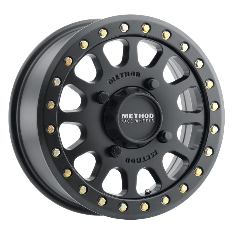 Method MR401 UTV Beadlock 15x6 / 5+1/53mm Offset / 4x156 / 132mm CB Mattschwarze Felge