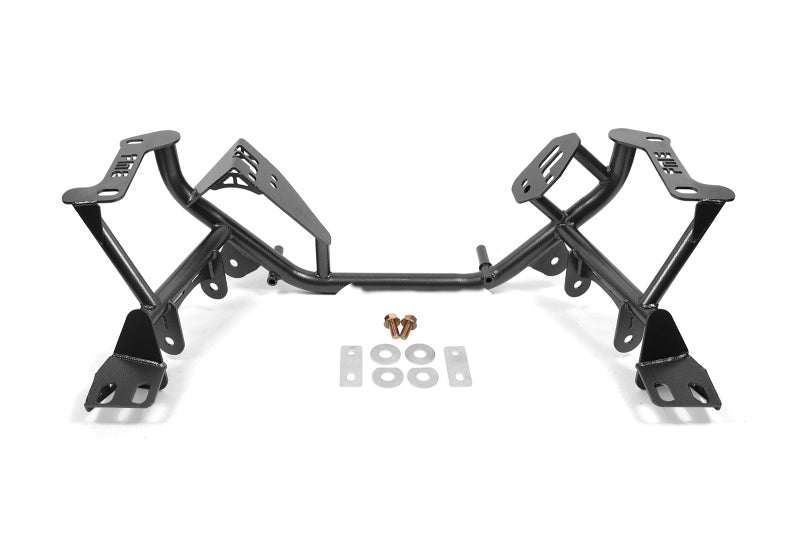 BMR 79-95 Ford Mustang K-Member Standardversion mit Gewindefahrwerk - Schwarz Hammerschlag