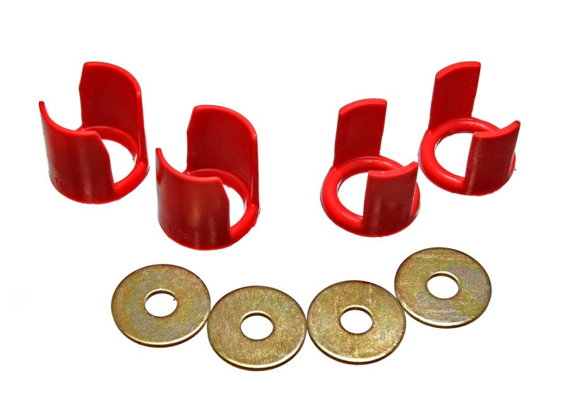 Energy Suspension For 89-94 Nissan 240SX (S13) Red Rear Subframe Insert Set - a supplement to the subfra