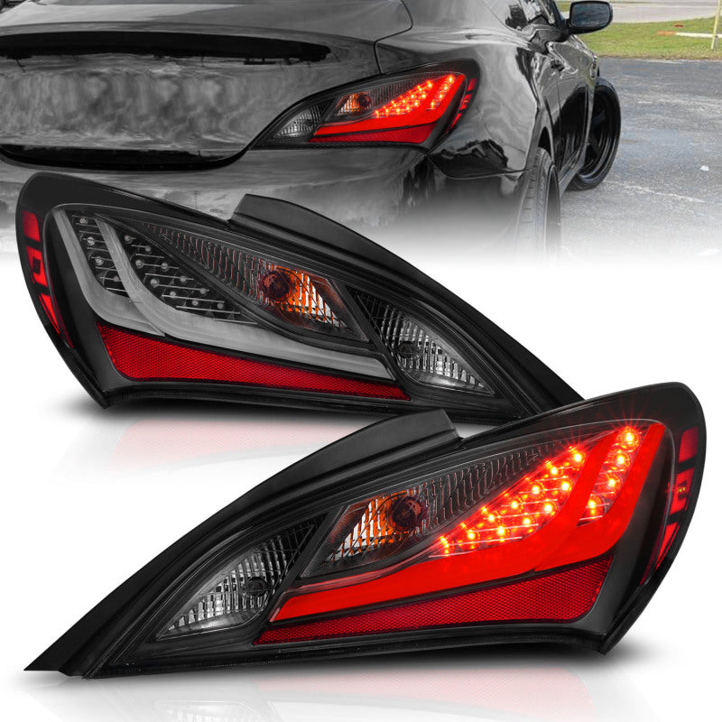 ANZO 10-13 Hyundai Genesis 2DR LED-Rücklichter getönt