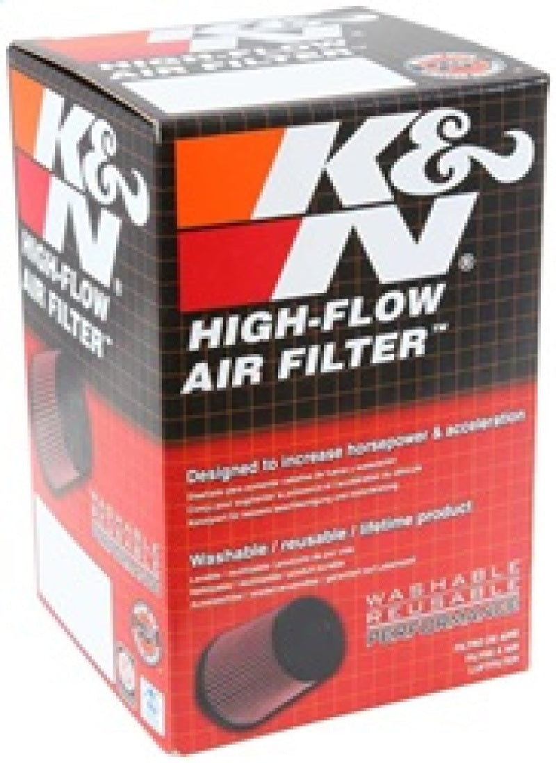 K&amp;N Filter Universal-Gummifilter 3 Flansch 4 1/2 Zoll Basis 3 1/2 Zoll Oberseite 5 3/4 Zoll Höhe