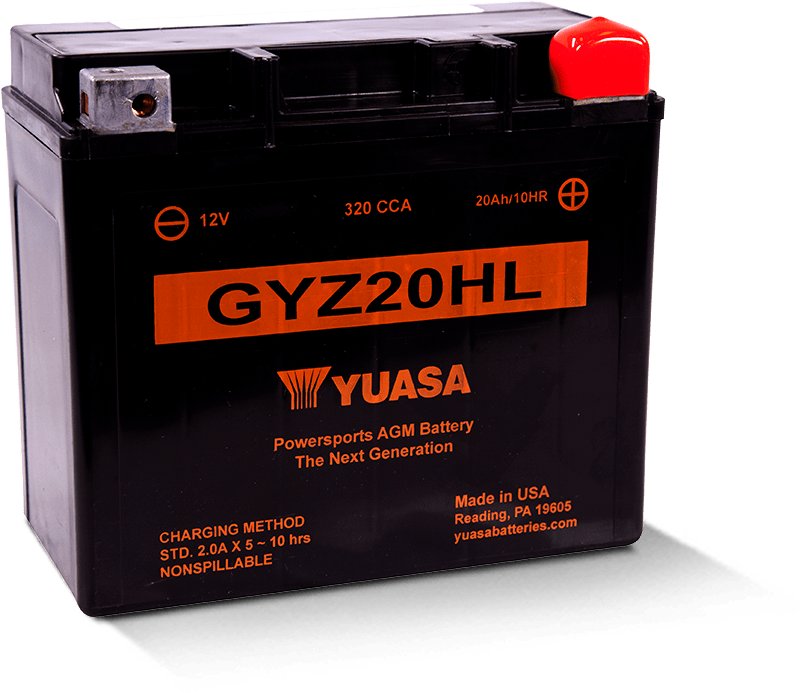 Yuasa GYZ20HL Hochleistungs-, wartungsfreie AGM-12-Volt-Batterie
