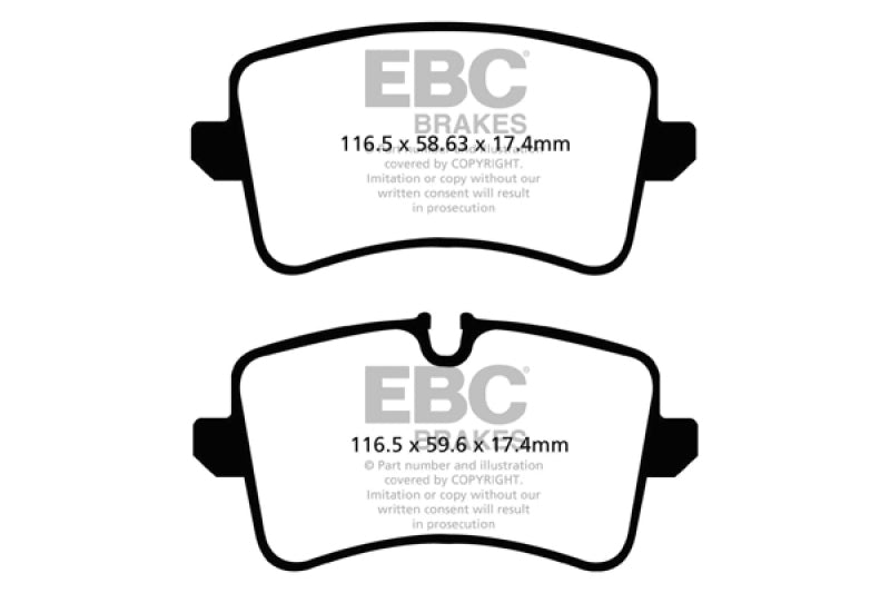 EBC 11 Audi A6 2.0 Turbo Redstuff Bremsbeläge hinten