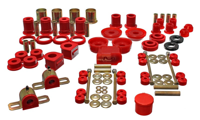 Juego de bujes maestros hiperflexibles rojos para Chevrolet Camaro 93-02 de Energy Suspension
