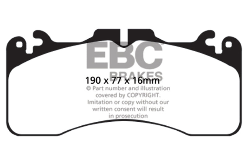 EBC 09+ Lexus LS460 4.6 Sport Redstuff Bremsbeläge vorn