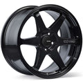 Enkei T6R 17 x 8, 40 mm Einpresstiefe, 5 x 114,3 Lochkreis, Bohrung 72,6, glänzend schwarze Felge