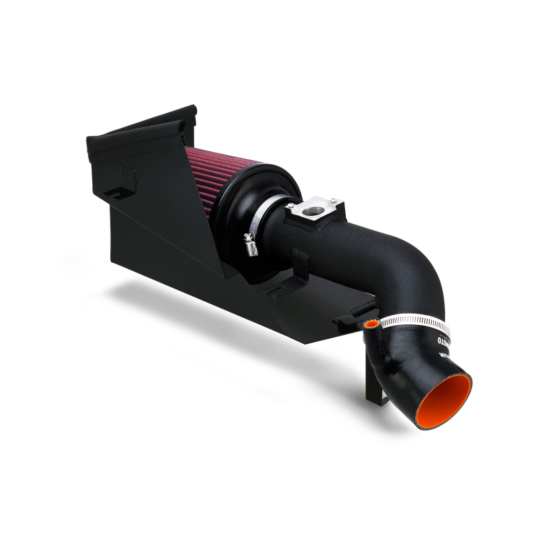 Admisión de aire de alto rendimiento Mishimoto 06-11 Honda Civic Si con protector térmico - Negro arrugado