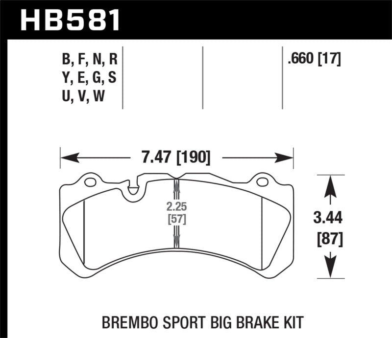 Hawk For 09 Nissan GT-R R35 HPS Street Front Brake Pads