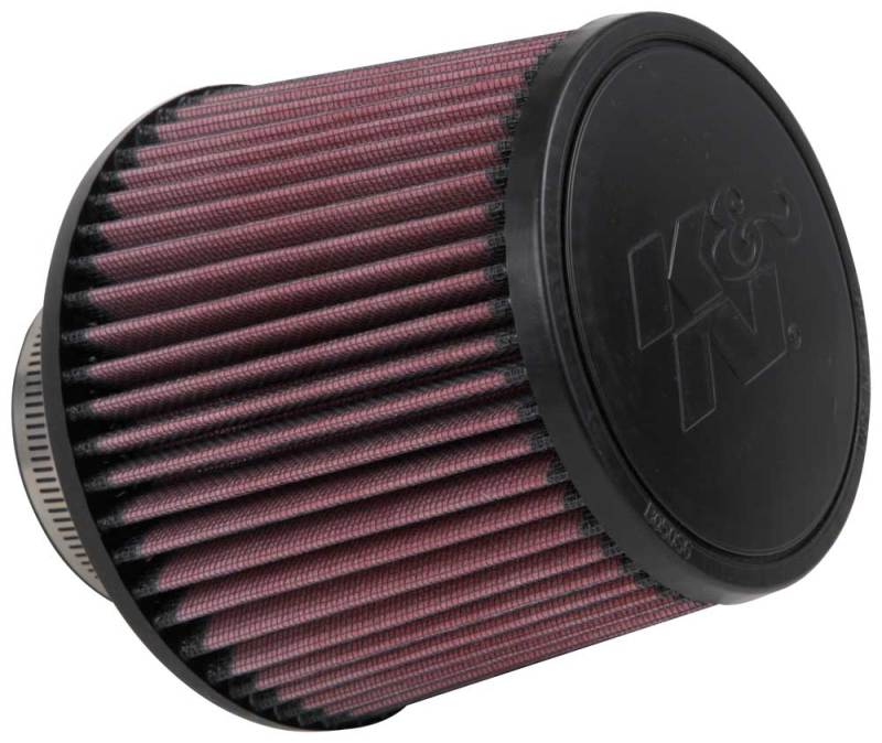 K&N Filter Universal Rubber Filter 3in Flange ID 6in Base OD 5.125in Top OD 5in Height