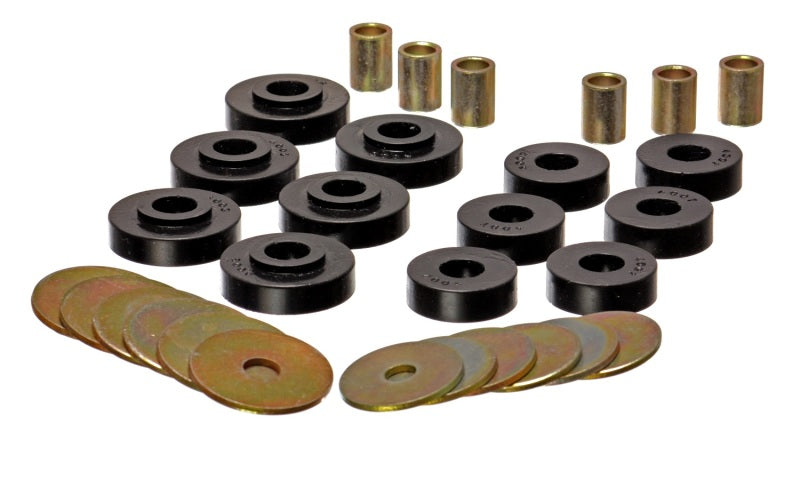 Energy Suspension GM Corvette Karosseriehalterungssatz, schwarz