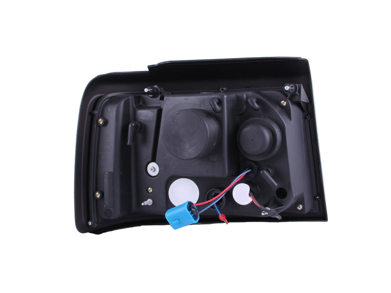 ANZO 1992-1996 Ford F-150 Projektorscheinwerfer mit Halo-Chrom mit Seitenmarkierungen und Parklicht