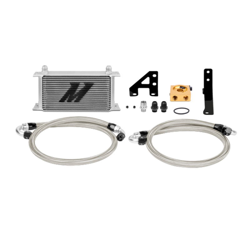 Kit de enfriador de aceite termostático Mishimoto 15 Subaru STI - Plateado