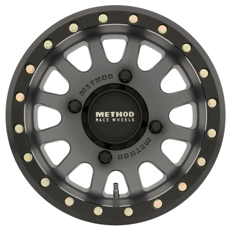 Rueda de titanio Method MR401 UTV Beadlock 15x7 / 4+3/13 mm Offset / 4x136 / 106 mm CB - Anillo negro mate