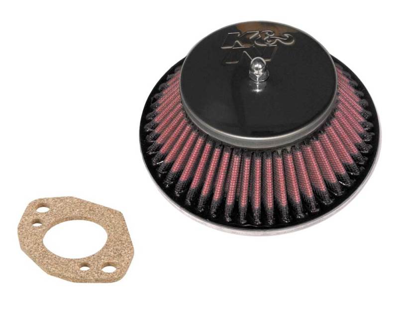 K&N Custom Racing Assembly - Round Tapered - Red 1.375in Neck Flange - 2.25in Over Height