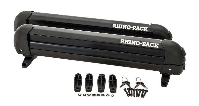 Rhino-Rack Universal-Ski-/Snowboardträger – für 4 Paar Ski oder 2 Snowboards – Schwarz