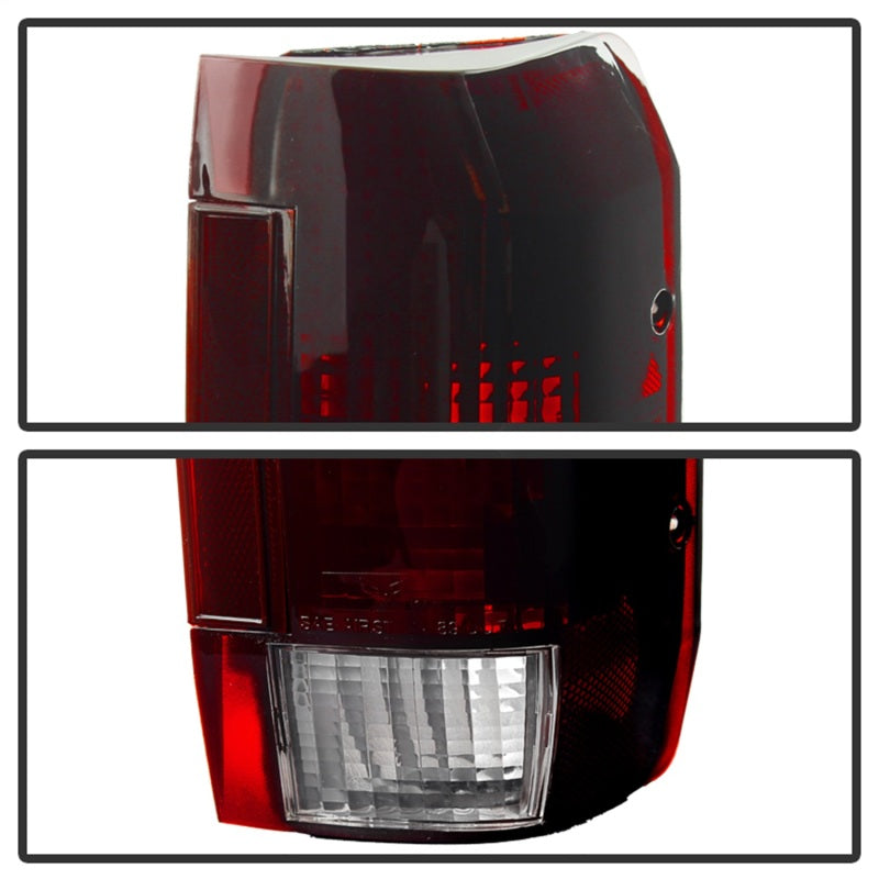 Luces traseras Xtune Ford Bronco F150 F250 F350 F450 92-96 estilo OE ahumadas en rojo ALT-JH-FB92-OE-RSM