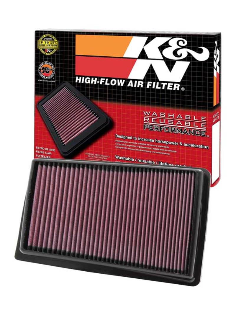 K&N 09 for Hyundai Genesis 4.6L V8 Drop In Air Filter