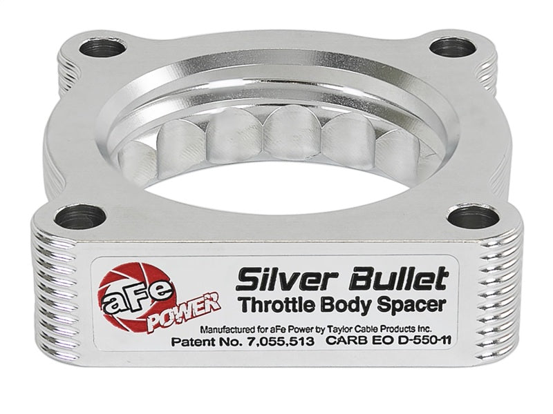 Espaciadores del cuerpo del acelerador aFe Silver Bullet TBS Toyota Tacoma 05-11 V6-4.0L