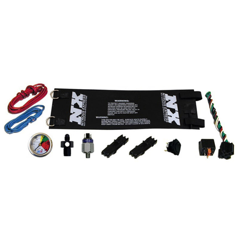 Calentador de botellas totalmente automático para trabajo pesado Nitrous Express (6AN) con indicador