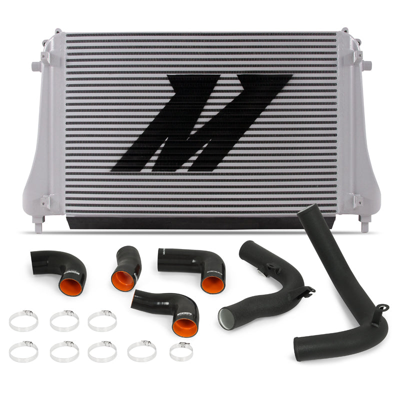 Mishimoto 2015+ VW MK7 Golf TSI / GTI / R Performance Ladeluftkühler-Kit mit Rohren (schwarz)