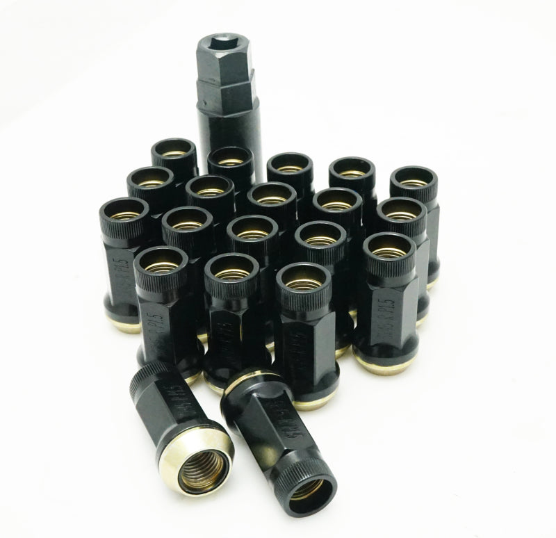 Kit de tuercas de seguridad Wheel Mate Muteki SR45R 12x1,5 - Negro
