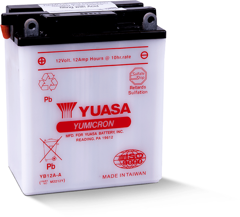 Batería Yuasa YB12A-A Yumicron de 12 voltios