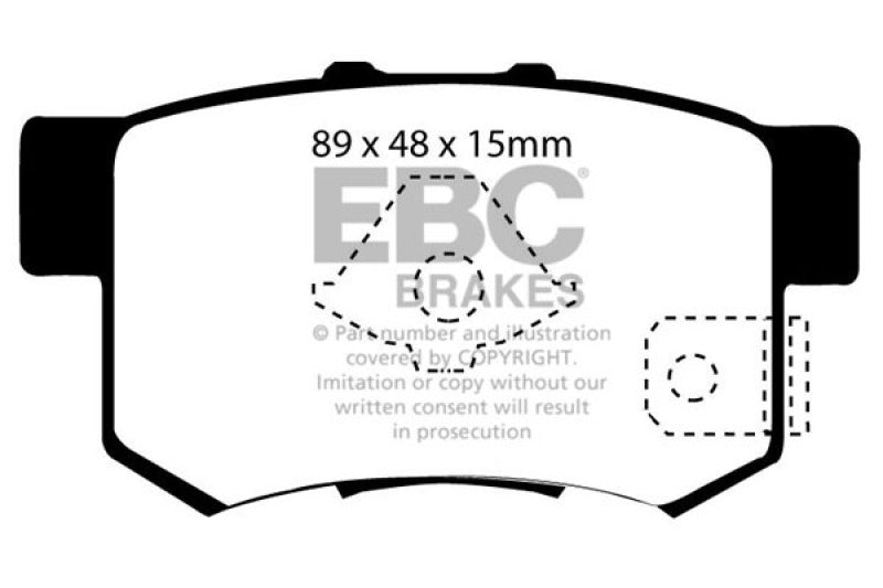 EBC 10-12 Acura RDX 2.3 Turbo Ultimax2 Bremsbeläge hinten