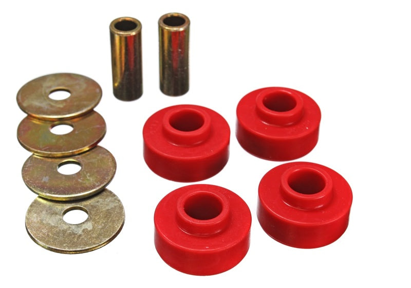 Energy Suspension 89-97 Ford Thunderbird / 99-04 Mustang Cobra Rote Differentialträgerbuchsen