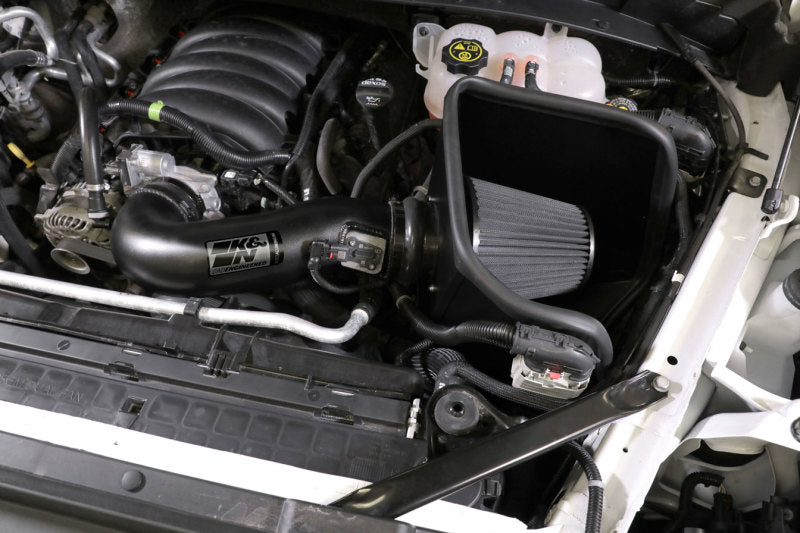 Kit de admisión de alto rendimiento K&amp;N 2019 Chevrolet Silverado 1500 5.3L V8 negro