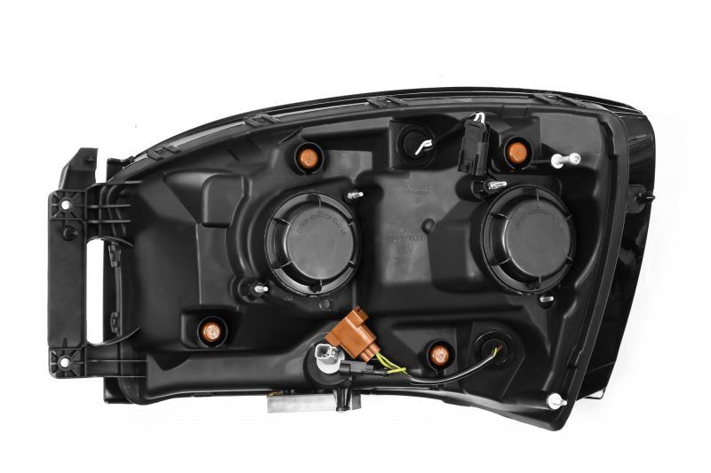 AlphaRex 06–08 Dodge Ram 1500HD LUXX LED-Projektor-Scheinwerfer Plank Style Alpha Blk mit Seq Signal/DRL