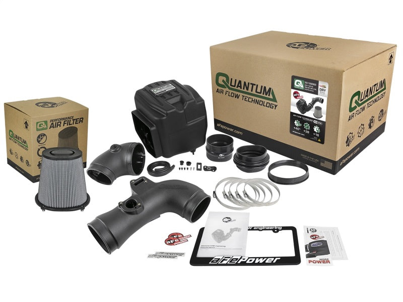 Sistema de admisión de aire frío aFe Quantum Pro DRY S 11-16 GM/Chevy Duramax V8-6.6L LML - Seco