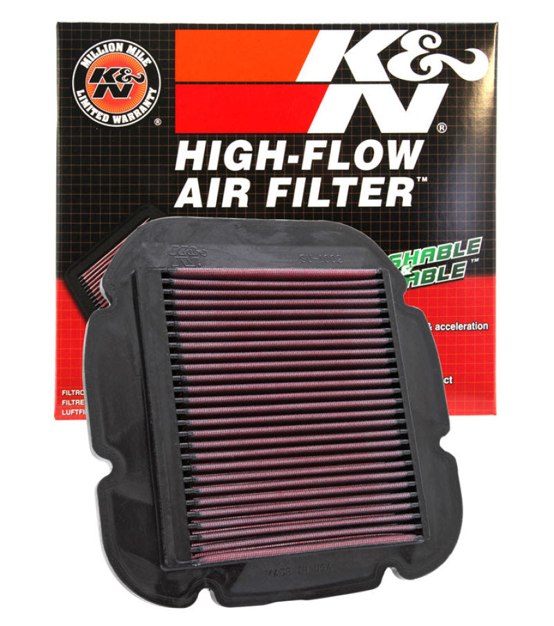 K&amp;N 02-10 Suzuki DL 1000 V-Strom/04-12 DL650 V-Strom/04-05 Kawasaki KLV1000 Ersatz-Luftfilter