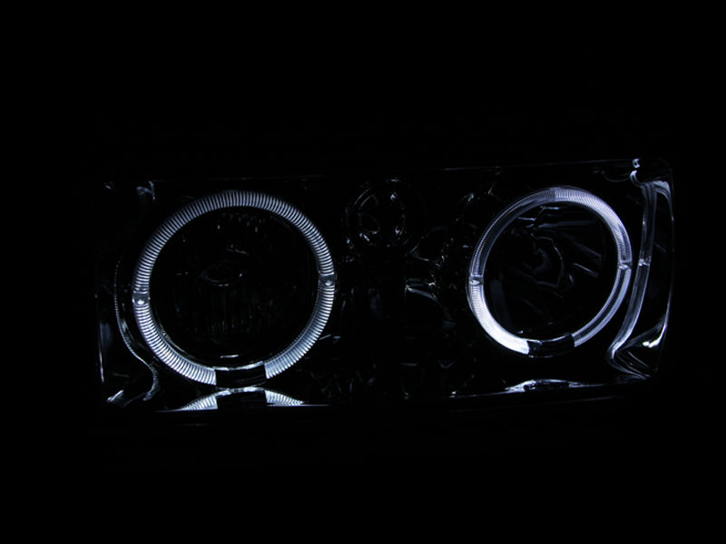 ANZO 1991-1994 Toyota Land Cruiser Kristallscheinwerfer mit Halo Chrom